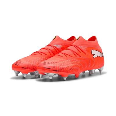 PUMA Future 9 Ultimate Gras / Kunstgras Voetbalschoenen (MG) Felrood Zilver Zwart