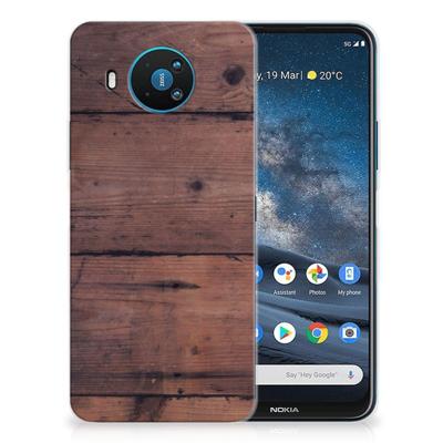 Nokia 8.3 | Bumper Hoesje | Old Wood
