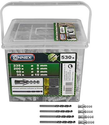 Connex Plug Pp Met Boor 5+6+8+10 Box 530St - B30012