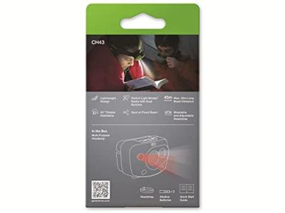 GP Discovery GPDISHLCH43BL027 Hoofdlamp LED werkt op batterijen 150 lm 36 h