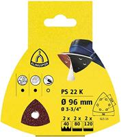 Klingspor Schuurpad met klitbevestiging | GLS 3 150 mm korreling 100 | voor hout / metaal korund | Gatenaantal 6 | 50 stuks - 97072 97072 - thumbnail