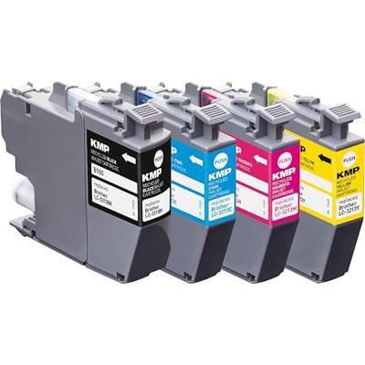 KMP Inktcartridge vervangt Brother LC-3213BK, LC-3213C, LC-3213M, LC-3213Y Compatibel Combipack Kleur B101V 1539,4005