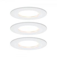 Paulmann Nova Inbouwlamp voor badkamer Set van 3 stuks LED LED 18 W IP44 Wit (mat) - thumbnail