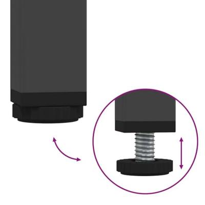 Hoge kast 68x39x101,5 cm staal zwart Hoge kast 68x39x101,5 cm staal zwart