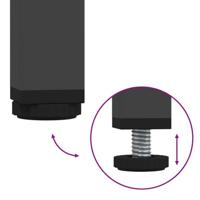 Hoge kast 68x39x101,5 cm staal zwart - thumbnail