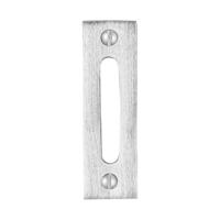 De Oude Deurklink Kozijnplaatje mat geborsteld nikkel - thumbnail
