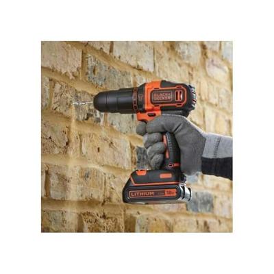 Accu-klopboormachine - BLACK & DECKER - BDCHD18S32-QW - 18 V - 1 accu 1,5 Ah Accu-klopboormachine - BLACK & DECKER - BDCHD18S32-QW - 18 V - 1 accu 1,5 Ah