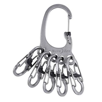 NITE Ize KLKBF-11-R6 BigFoot Locker KeyRack Sleutelkarabijn RVS 1 stuk(s) NITE Ize KLKBF-11-R6 BigFoot Locker KeyRack Sleutelkarabijn RVS 1 stuk(s)