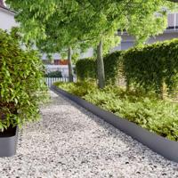 VidaXL Gazonranden 10 st 20x103 cm koudgewalst staal antraciet - thumbnail