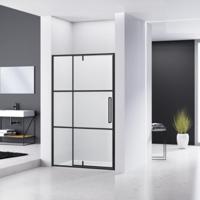 Nisdeur Van Rijn ST04 Aluminium Profiel 6 mm Helder Glas 120x200 cm Zwart Frame van Rijn - thumbnail