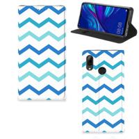 Huawei P Smart (2019) | Hoesje met Magneet | Zigzag Blauw - thumbnail
