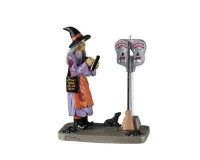 Lemax illegal broom parking halloween figuur Spooky Town 2024