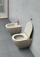 Ben Segno 2.0 hangtoilet met toiletbril compact Xtra glaze+ Free flush mat beige - thumbnail