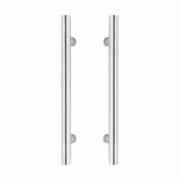 Intersteel Deurgrepen per paar T-vorm 1000x80x30 HoH 800mm - RVS - thumbnail