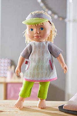 Haba kledingset Sporttijd 32 cm polyester groen/grijs 3-delig