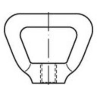 TOOLCRAFT 1069485 Kooimoeren M10 DIN 80704 RVS A4 1 stuk(s)