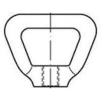 TOOLCRAFT 1069485 Kooimoeren M10 DIN 80704 RVS A4 1 stuk(s) - thumbnail
