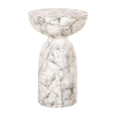 Richmond Ronde Bijzettafel 'Kita' Faux marmer, 34cm