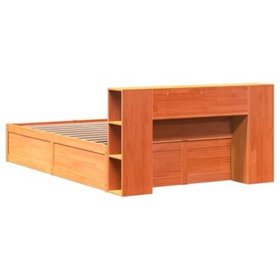 Bedframe zonder matras massief grenenhout wasbruin 120x200 cm Bedframe zonder matras massief grenenhout wasbruin 120x200 cm