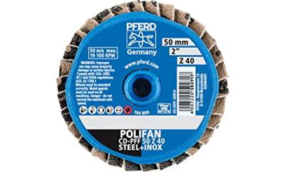 PFERD TOOLS 42719504 CD PFF 50 Z 40 Lamellenschijf Diameter 50 mm Korrelgrootte (num) 40 Legering op kobaltbasis, Brons, Titanium, Koper, Messing, RVS,