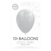 Globos Ballonnen cool grijs, 30cm, 10st. - thumbnail
