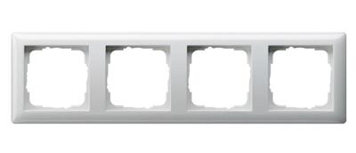 GIRA 021403 Frame 4-voudig System 55, Standaard 55 Zuiver wit (glanzend) 1 stuk(s)