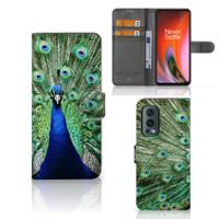 OnePlus Nord 2 5G | Telefoonhoesje | Met pasjeshouder | Pauw - thumbnail