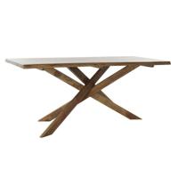 Eettafel DKD Home Decor 180 x 86 x 76 cm Natuurlijk Walnoot - thumbnail