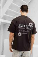 Jorcustom Flowers T-Shirt Heren Bruin - Maat XL - Kleur: Bruin | Soccerfanshop - thumbnail