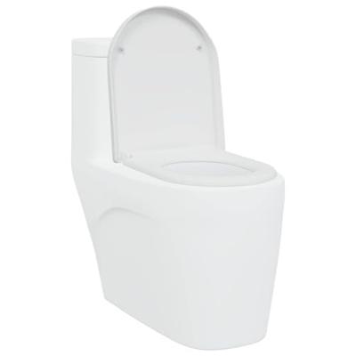 VidaXL Toiletzitting wit 49 x 36 x 4 cm duroplast