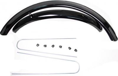 Spatbordset 24" ATB gemaakt van staal 60mm - zwart