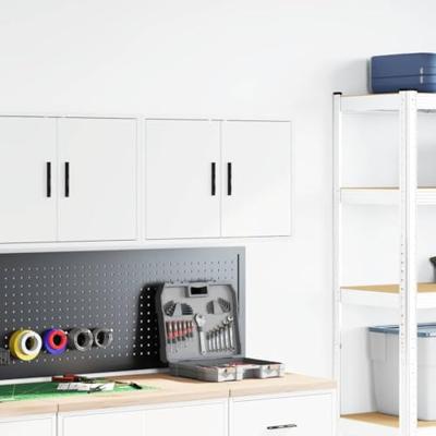 VidaXL Garagewandkast bewerkt hout wit