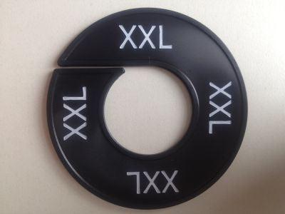 Maatring zwart/wit XXL