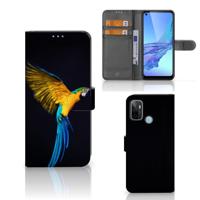 OPPO A53 | OPPO A53s | Telefoonhoesje | Met pasjeshouder | Papegaai - thumbnail