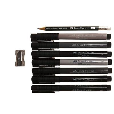 Faber Castell Tekenstift Pitt Artist Pen - handlettering 8-delig basisetui