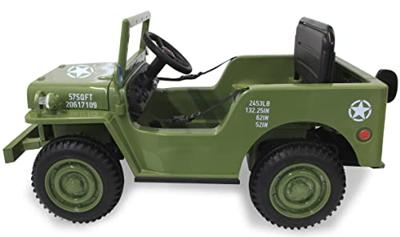 Jamara Ride-on Jeep Willys MB Army groen 12V Jamara Ride-on Jeep Willys MB Army groen 12V