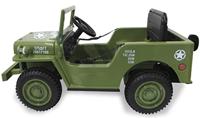 Jamara Ride-on Jeep Willys MB Army groen 12V - thumbnail