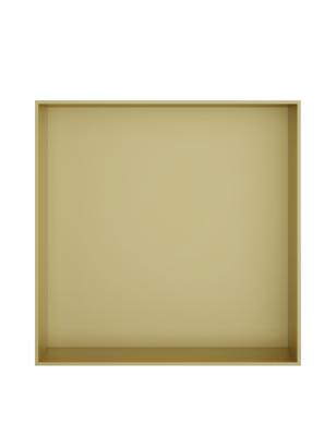 Hotbath &MORE Inbouwnis 30x30x10cm frameless Geborsteld Messing PVD