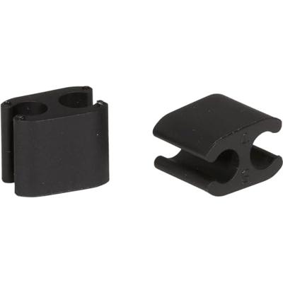 Elvedes kabelclips duo zwart 5+5mm plastic (p/10) cp2020104