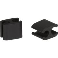 Elvedes kabelclips duo zwart 5+5mm plastic (p/10) cp2020104 - thumbnail