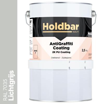Holdbar Anti Graffiti Coating Lichtgrijs (RAL 7035) 2,5 Kg