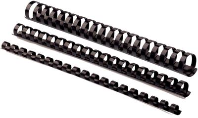 Fellowes bindruggen, pak van 50 stuks, 45 mm, zwart Fellowes bindruggen, pak van 50 stuks, 45 mm, zwart