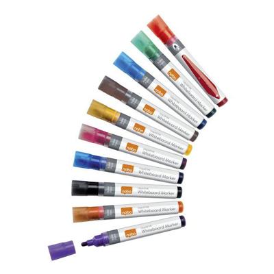 Whiteboardmarker nobo liquid rond ass 3mm | 12 stuks