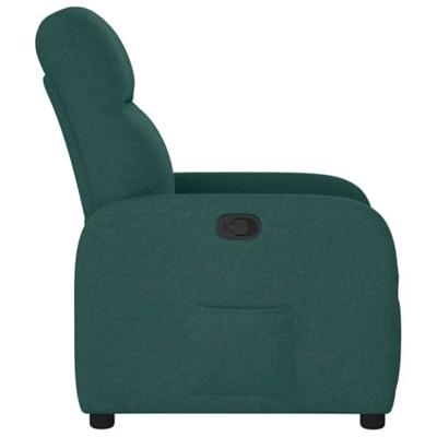Fauteuil verstelbaar stof donkergroen