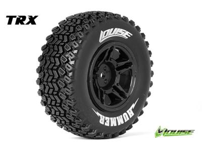 Louise SC-HUMMER shortcourse Soft banden op zwarte velgen