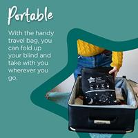 Sleeptight(TM) draagbaar verduisteringsrolgordijn TOMMEE TIPPEE zwart - thumbnail