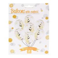 Ballonnen met Gouden Confetti - thumbnail