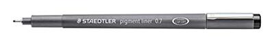 Staedtler pigment liner fineliner, ronde punt, schrijfbreedte 0,7 mm, zwart