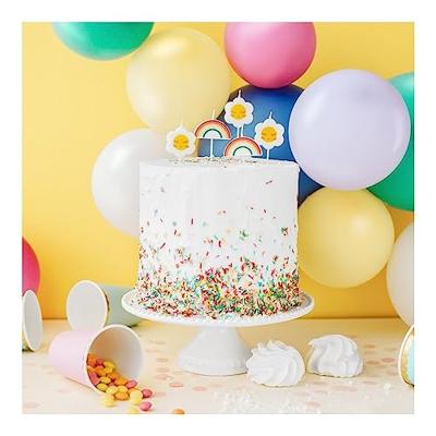 Kaarsjes Madeliefjes En Regenbogen (5st)