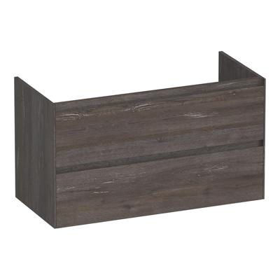 Brauer Inspire - Onderkast - 100 cm - met 2 Softclose Lades Greeploos en 1 Sifon Uitsparing - Driftwood